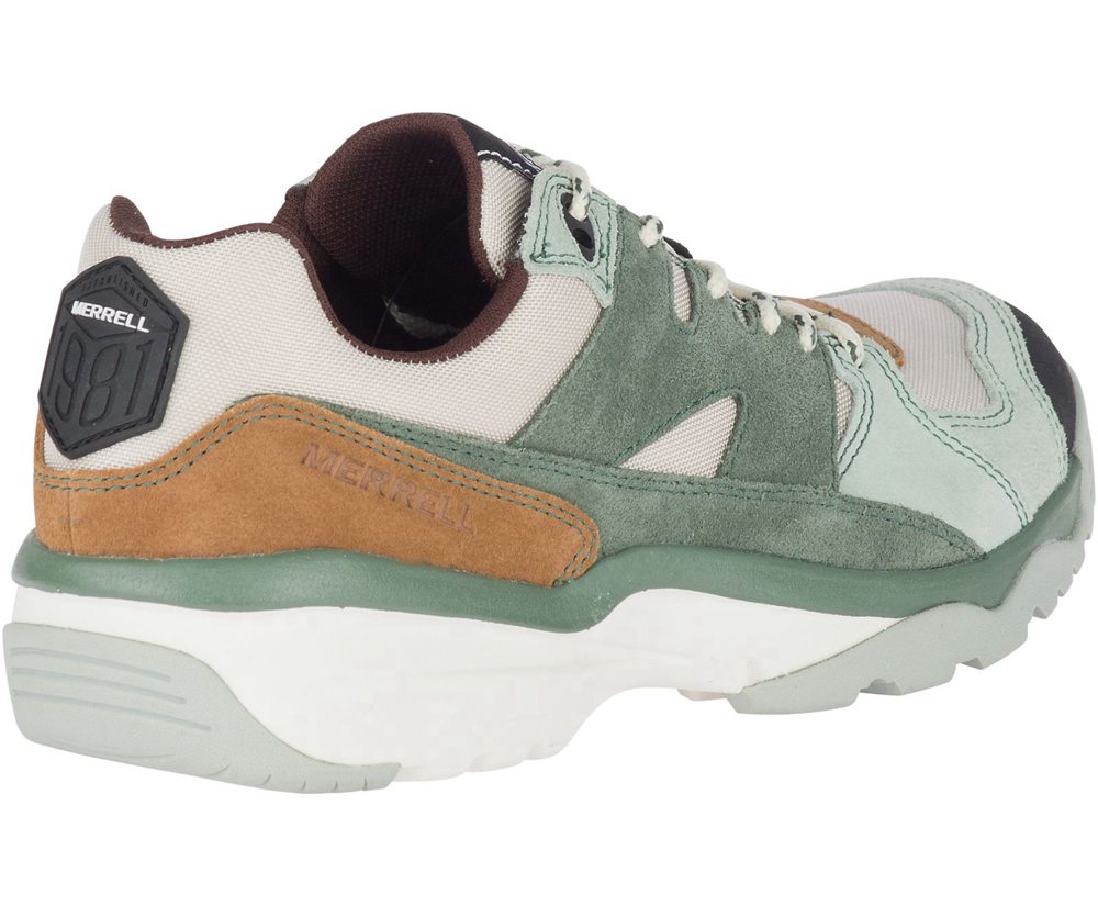 Merrell Sneakers Olive/White - Boulder Range - Womens 86DBYZJFA